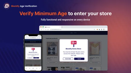 Blockify Age Verification 18+ screenshot