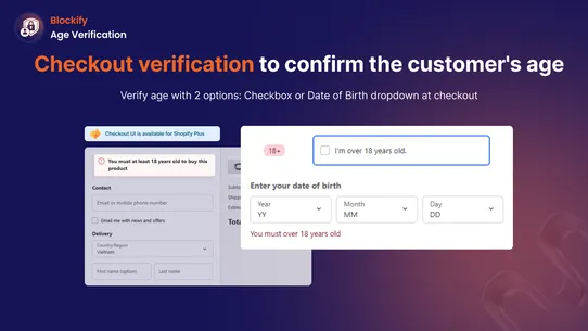 Blockify Age Verification 18+ screenshot