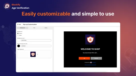 Blockify Age Verification 18+ screenshot