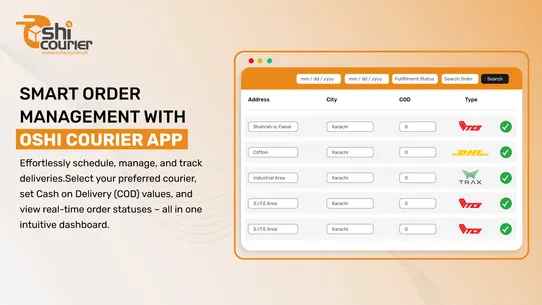 Oshi Courier screenshot