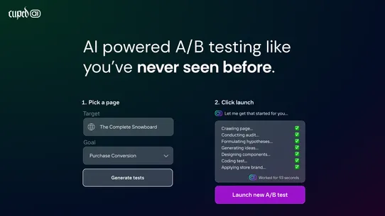 Cuped.ai | A/B Test Autopilot screenshot
