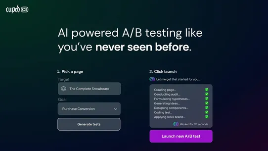 Cuped.ai | CRO &amp; A/B Testing screenshot