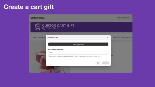 Curzon Cart Gift screenshot