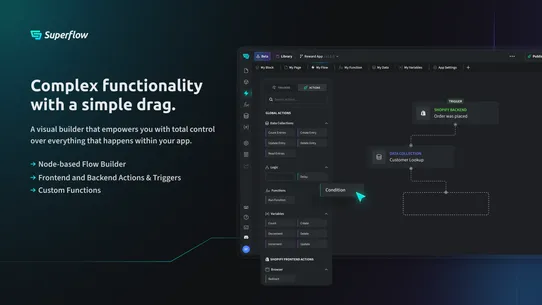 Superflow No‑Code App Builder screenshot