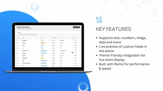 Product Extra Info screenshot