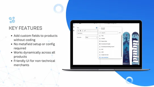 Product Extra Info screenshot