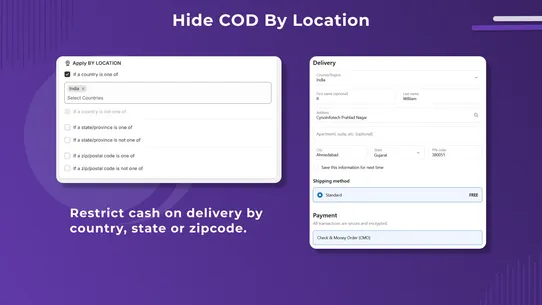CI ‑ Cash On Delivery COD Fee screenshot