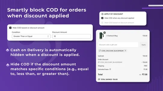 CI ‑ Cash On Delivery COD Fee screenshot