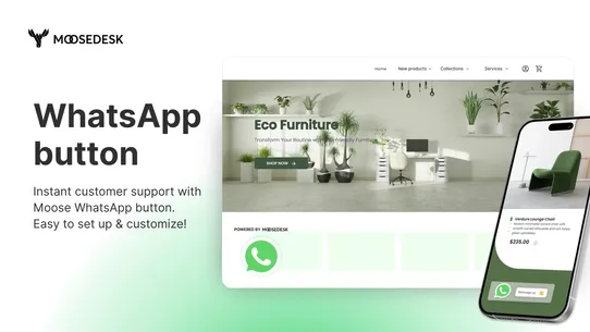Moose ‑ WhatsApp Chat Button screenshot