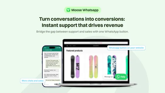 Moose ‑ WhatsApp Chat Button screenshot