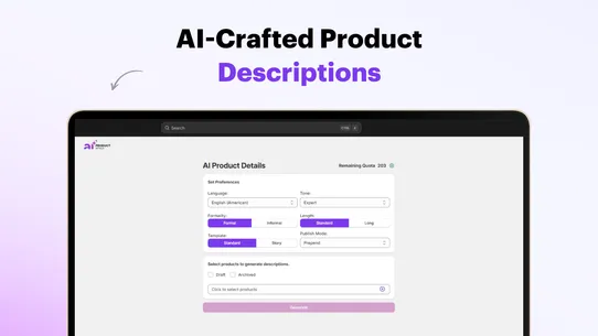 AI Product Details screenshot