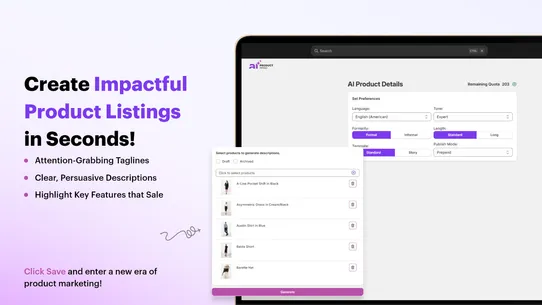 AI Product Details screenshot