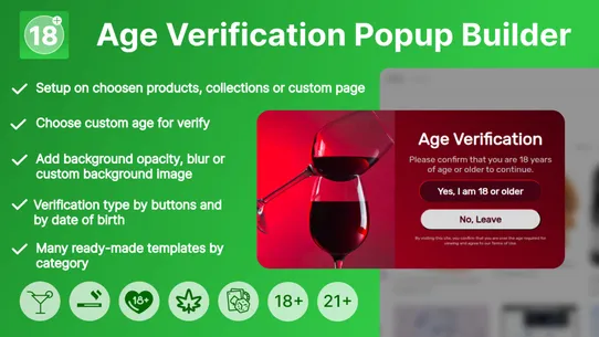 VR Age Verification Popup 18+ screenshot