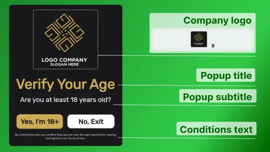 VR Age Verification Popup 18+ screenshot