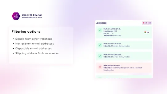 Utánvét Ellenőr screenshot