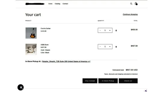 Quivers In‑Store Pickup screenshot