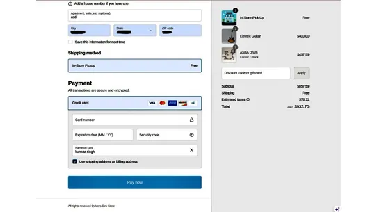 Quivers In‑Store Pickup screenshot