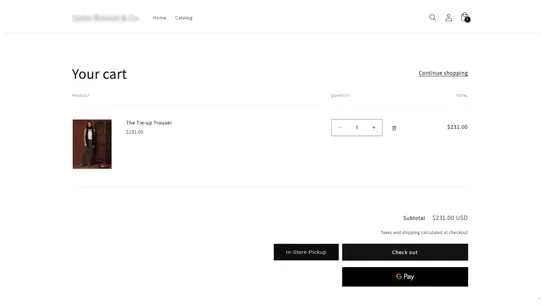 Quivers In‑Store Pickup screenshot