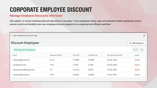 Corporate Employee Discount screenshot