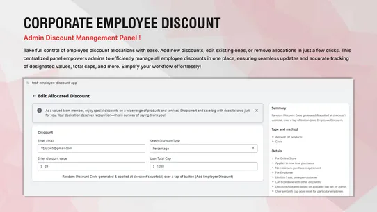 Corporate Employee Discount screenshot