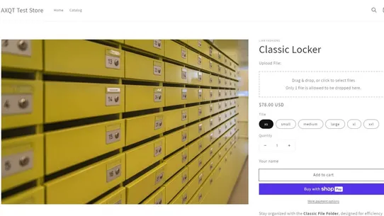 Secure File Upload by AXQT screenshot
