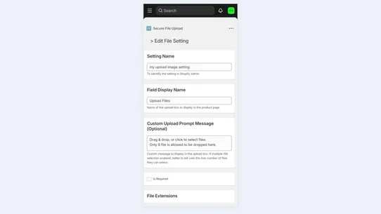 Secure File Upload by AXQT screenshot