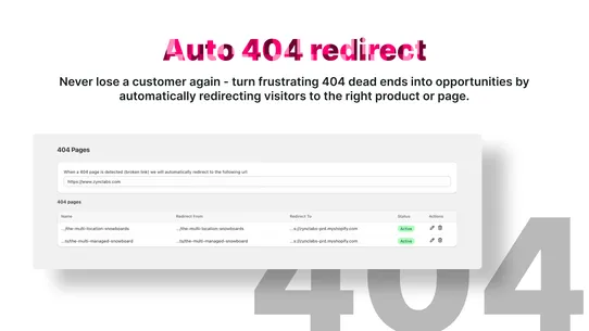 X Redirect ‑ Fix 404 links screenshot
