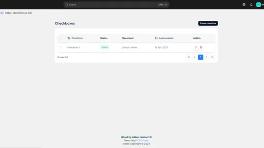 Inkble: Upsell/Cross Sell screenshot