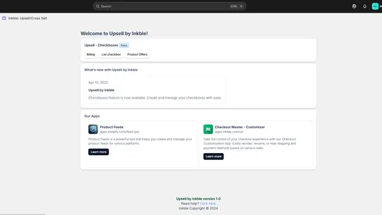 Inkble: Upsell/Cross Sell screenshot