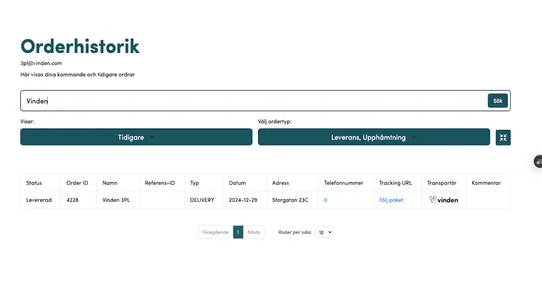 Vinden 3PL screenshot