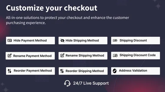 DS Sort Hide Payment Shipping screenshot