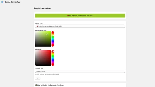 Simple Banner Pro screenshot