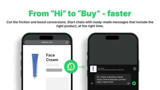 FAST ‑ Chat Bubble &amp; Leads screenshot