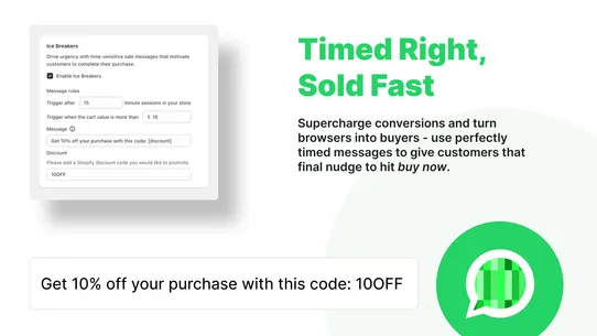 FAST ‑ Chat Bubble &amp; Leads screenshot