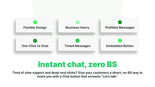 FAST ‑ Chat Bubble &amp; Leads screenshot