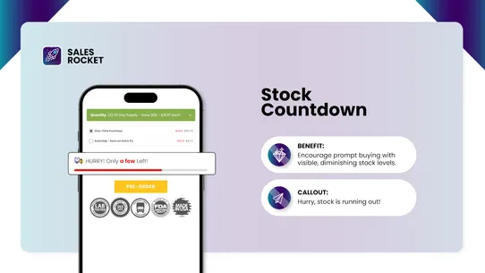 ROCKET Sales Pop Up &amp; FOMO screenshot