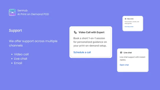 SenHub AI Print on Demand POD screenshot
