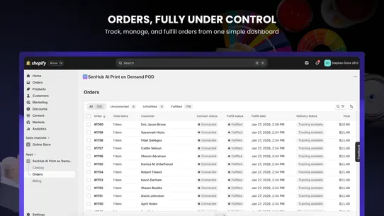 SenHub AI Print on Demand POD screenshot