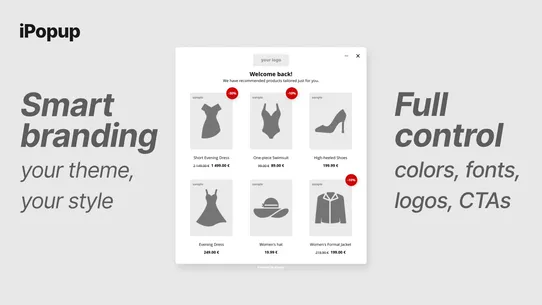 iPopup ‑ Remarketing popup screenshot