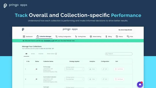 PA: Product &amp; Collection sort screenshot