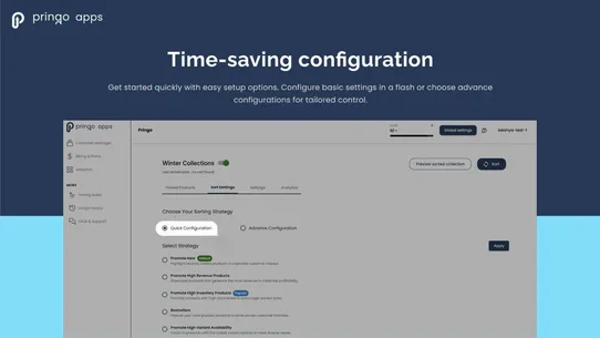 PA: Product &amp; Collection sort screenshot