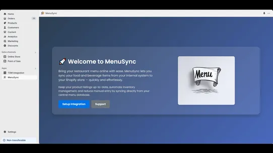 MenuSync screenshot
