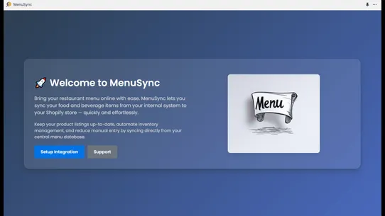 MenuSync screenshot