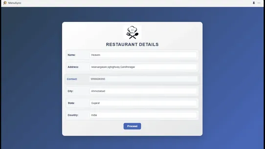 MenuSync screenshot
