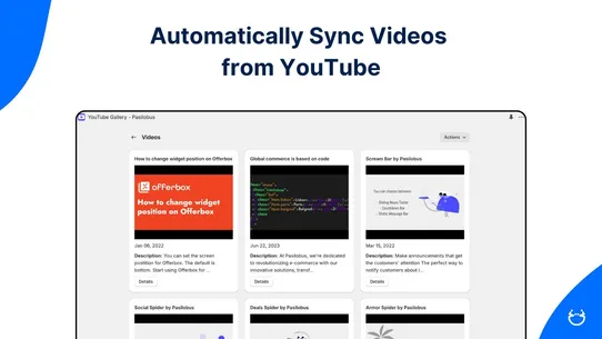 YouTube Gallery ‑ Pasilobus screenshot