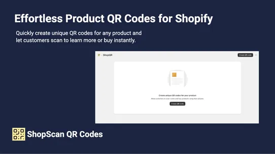 ShopScan QR Codes screenshot
