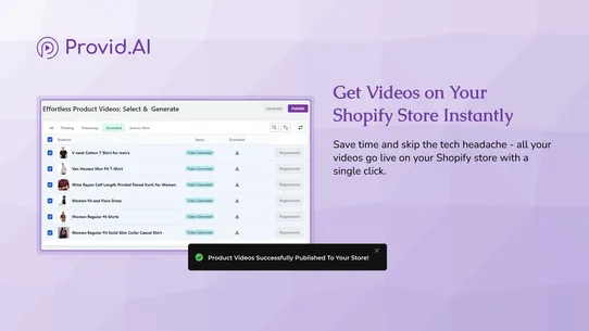 Provid.AI: Product Video Maker screenshot