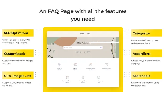 Corner FAQ Page &amp; Help Center screenshot