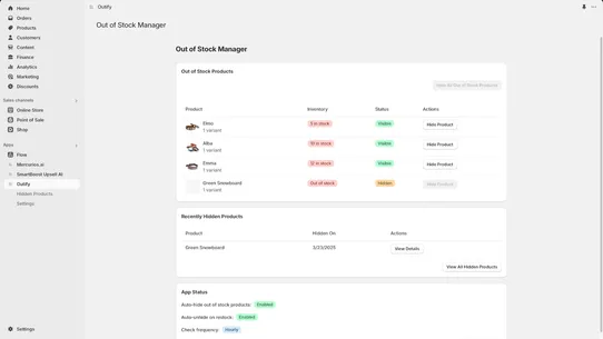 Outify screenshot
