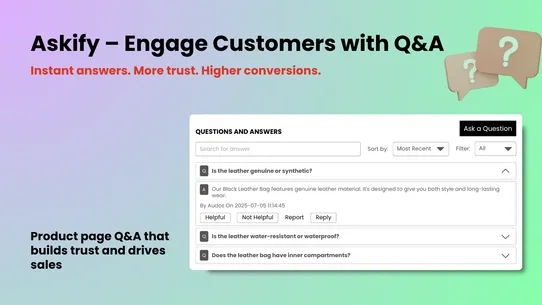 AC ‑ Questions &amp; Answers screenshot